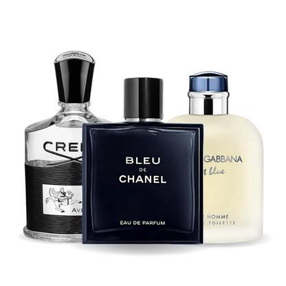 Sada 3 Parfémů | Bleu de Chanel, Creed Aventus, Light Blue Dolce Gabbana 100 ml